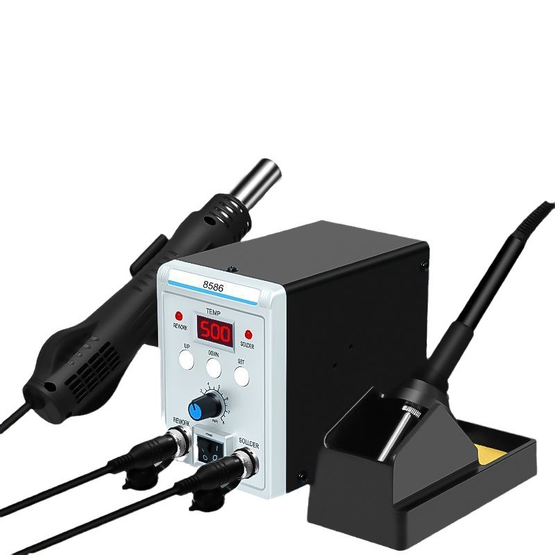 Smd Rework Station Hot Air Soldering 2 In 1 - 8586 Stazione di saldatura e rilavorazione