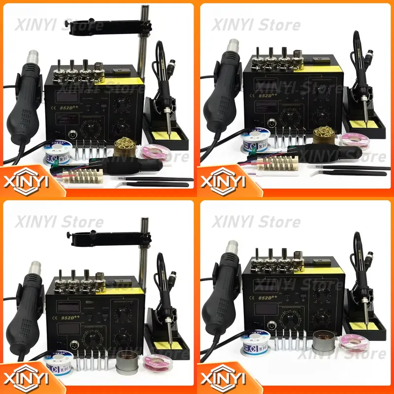 SAIKE 852D++ Stazione di Rilav - Smd Rework Station Hot Air Soldering 2 In 1 recensione e prezzo