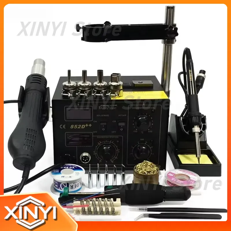 SAIKE 852D++ Stazione di Rilav - Smd Rework Station Hot Air Soldering 2 In 1 recensione e prezzo