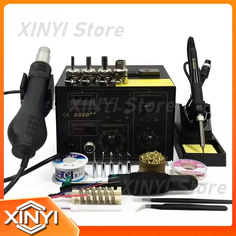 SAIKE 852D++ Stazione di Rilav - Smd Rework Station Hot Air Soldering 2 In 1 recensione e prezzo