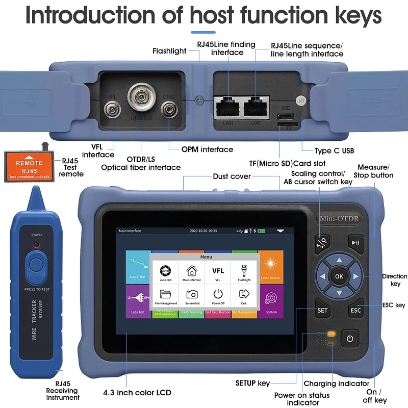 Novker 12-in-1 Mini OTDR NK400 - Optical Time Domain Reflectometer Otdr 1310 1550Nm recensione e prezzo